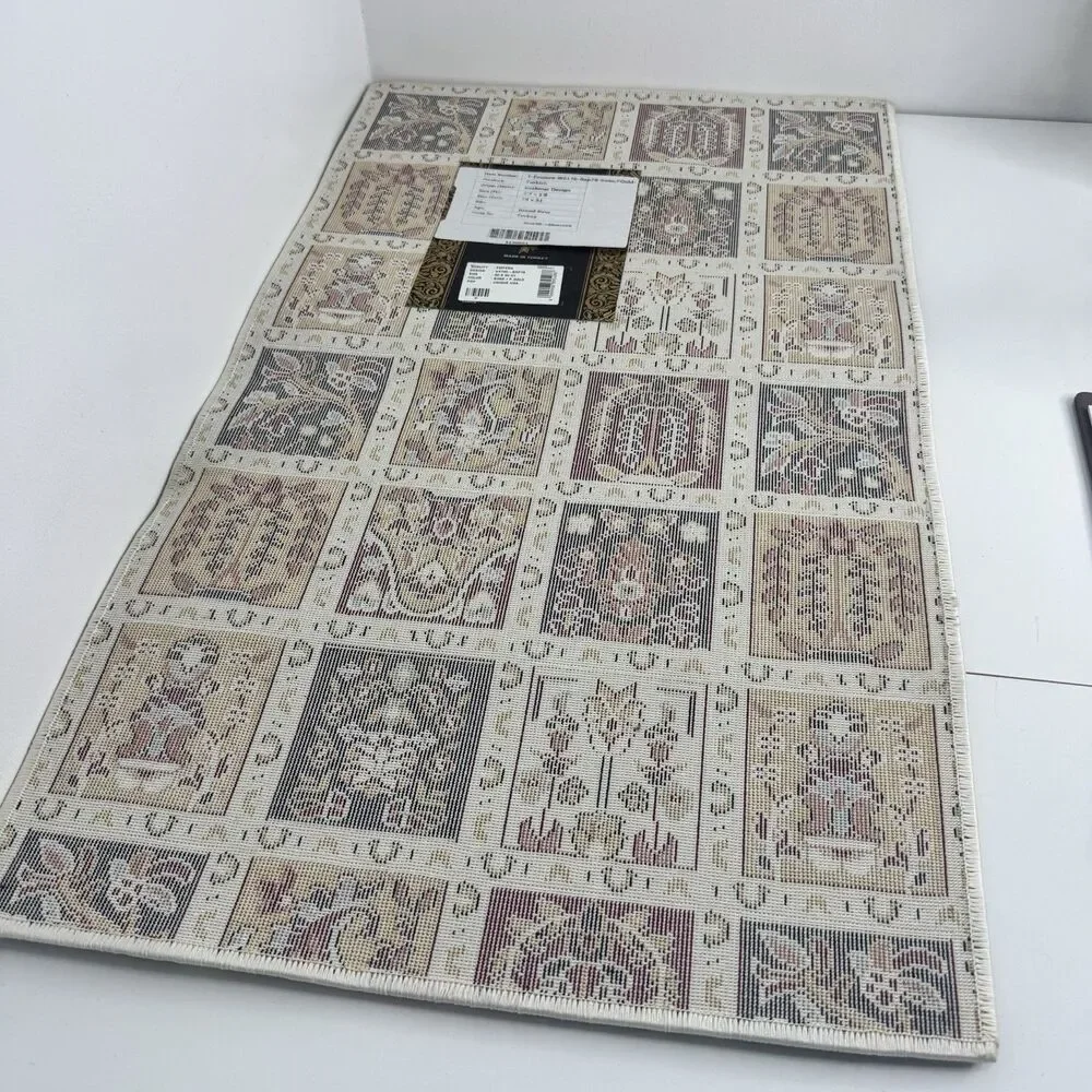 Anatolian Turkish Rug Kashmar design Bakhtiari Design 19”x31”